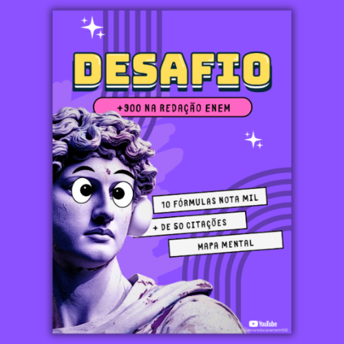 Capa do Ebook Desafio +900 na Redação ENEM